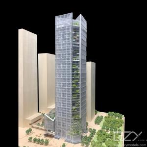 1/200 Shenzhen Qianhai Financial Holdings Building Conceptual Model