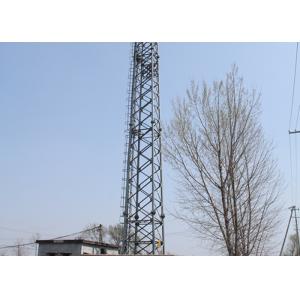 60m Self Supporting Lattice Steel Towers Three Legged For Telecommunication