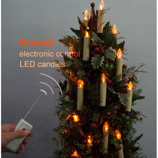 Wireless Remote Control Candle Lights 10pcs/set