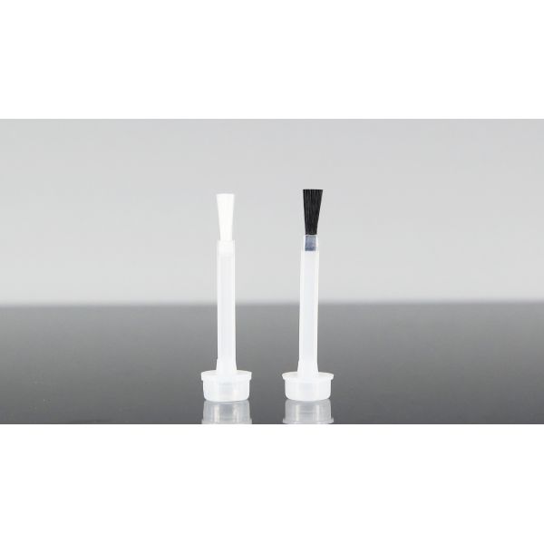 Black And White Nail Polish Brush Arc Shaped Nylon Material
