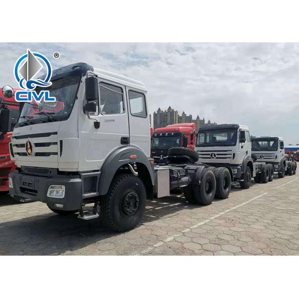 Commercial BEIBEN 6X4 Cargo Truck Chassis EURO II Fuel Tanker Capacity 400L