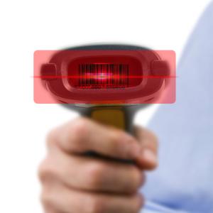 Black Stylish Design Automatic Sensing USB Laser Barcode Scanner