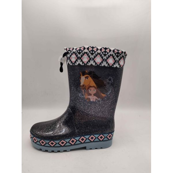 Customized Logo Youth Gumboots PVC Material Childrens Rain Boots