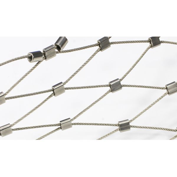 Flexible Ferruled Stainless Steel Wire Rope Mesh For Balustrade Railing