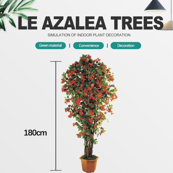 Buy 2.5m Landscape Real Touch Artificial Flowers Green Azalea Tree at wholesale prices