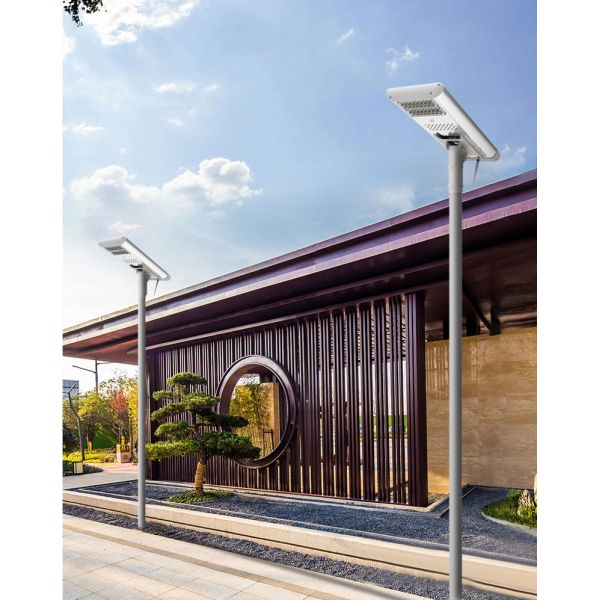 30W Solar All In One Motion Sensor Street Lights Aluminum Alloy LiFePO4 Battery