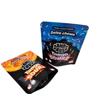 Rainbow Custom Printed 3.5g 8th Stand up Mylar Bag Edibles Smell Proof Special