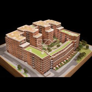 1:150 The Pages Wembley Miniature Building Model with Illumination