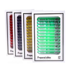 48pcs Different Prepared Plastic Microscope Slides for Homeschool Education