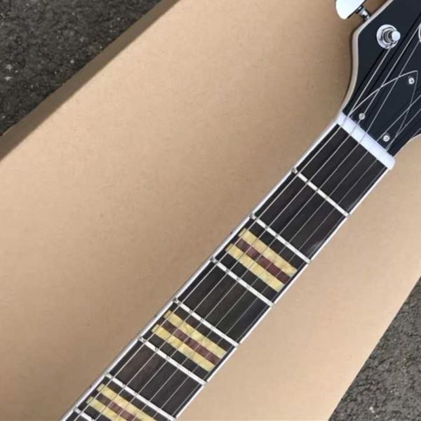 Custom Dobro Guitar with Sunburst Top Super Water Ripple Back Resonator Steel Guitar