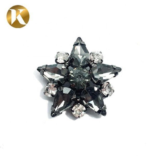 Buy Custom Crystal Shoe Ornament Star Shape Iron / Copper Material at wholesale prices