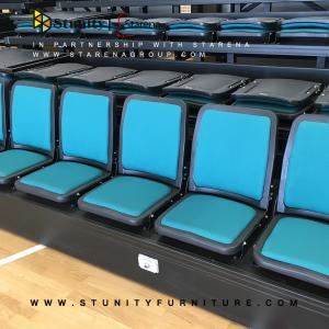 Firereistant Indoor Space Saving Retractable Seating System