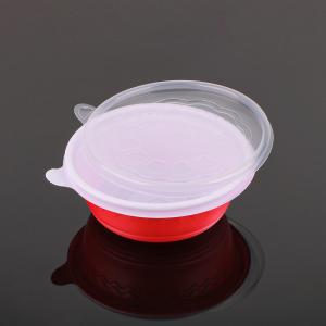 1000ml Round Disposable Plastic Food Box With Lids Soup Noodle Bowls Meal Prep
