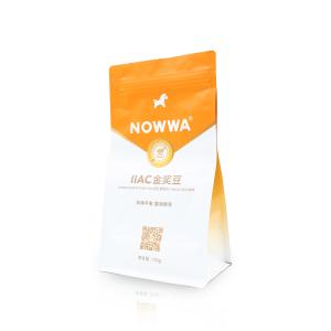 China Custom Printing Eco-Friendly Compostable Matte Finished Flat Bottom Coffee Bag With Valve and Zipper on sale