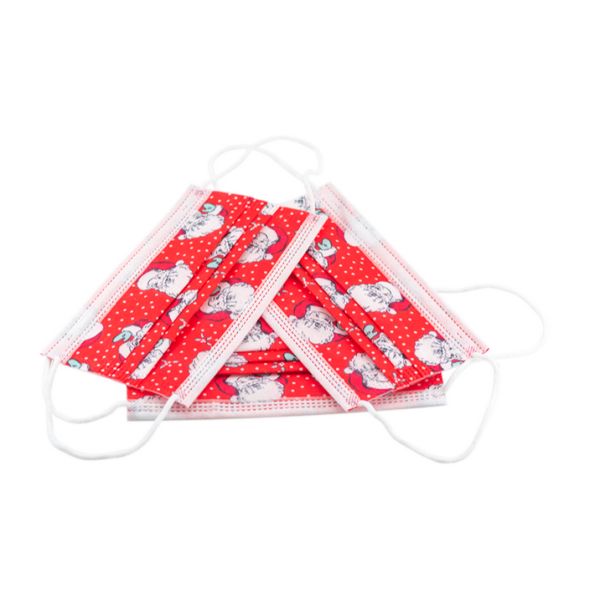 Customized Disposable Christmas Face Mask Printed Christmas Face Mask 3 ply Christmas Face Mask