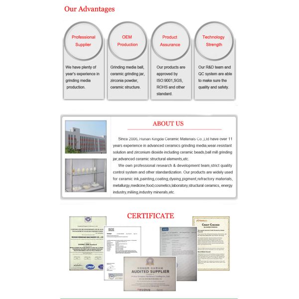 product-1-1 Yttrium Stabilized Zirconia Ceramic Milling Tank or Grinding Jars for Planetary Ball Mill Machine