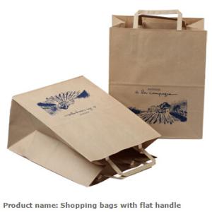 white kraft paper shopping bags with paper string handles, Luxury custom printed