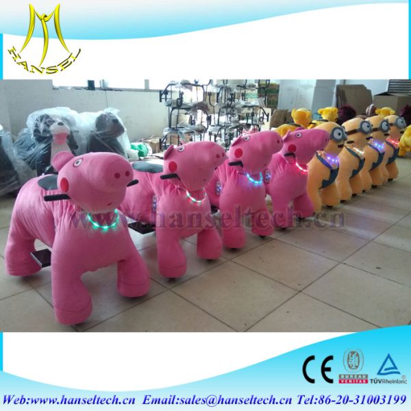 Hansel electric toy car rocking horse coin operated rocking machine kids play