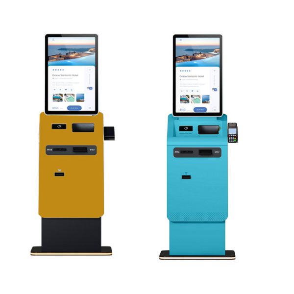 OEM ODM Payment Kiosk Manufacturer Custom Size Self Currency Exchange Cash Coin Card Dispenser Ticket Printer Payment Kiosk