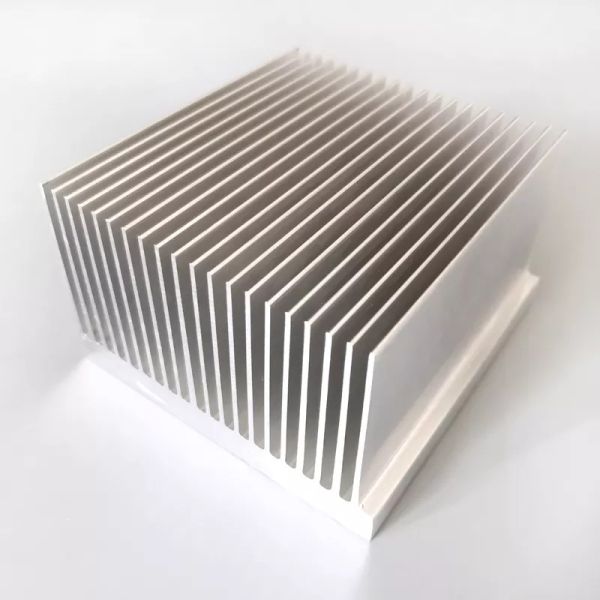 Buy ADC12 Silver Finishing Aluminium Extrusion Heat Sink With deburring Process at wholesale prices