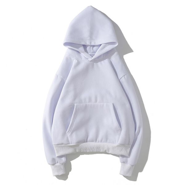 Embroidery Drawstrings Unisex Oversized Plain Cotton Hoodies