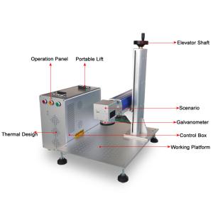 10w portable fiber laser marking machine medal metal jewelery engraving and