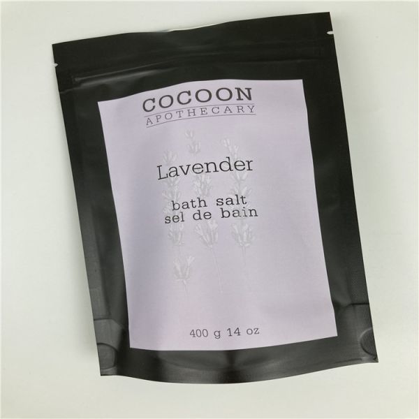 32 Oz Bath Salt Foil Pouch Packaging Resealable Stand Up Bag / 250g Coffee Body Scrub Pouch