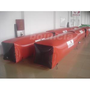 Red 0.6mm PVC Tarpaulin Inflatable Paintball Bunker