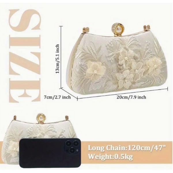 Red Evening Clutch Handbag No Pattern Style for Sophisticated Occasions