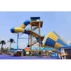 18m Height Big Adult Water Slide Outdoor Fiberglass Speaker Shape