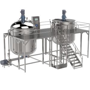 Quality Three Layers Vacuum Homogenizer Machine Steam/Electricity Heating for sale