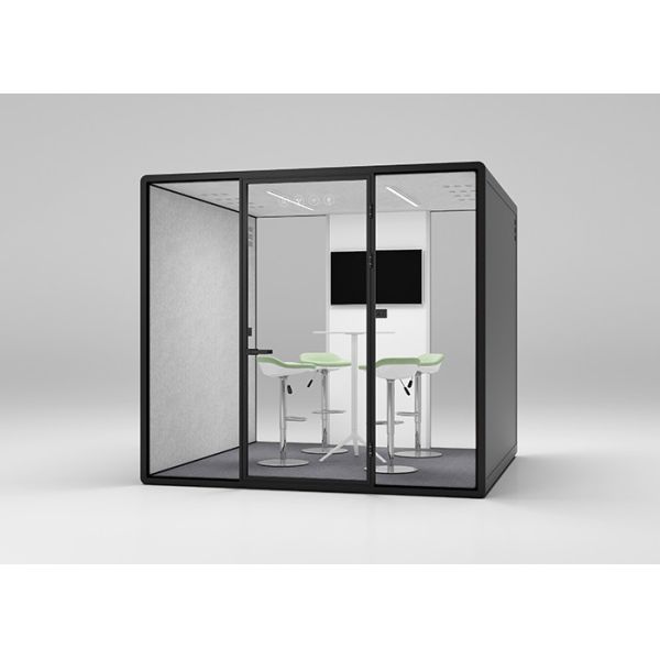 Buy Portable room silent cabin comfy meeting pods with ventilation system Aluminum steel polyester wall at wholesale prices