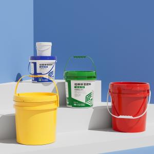 Personalized 1 Gallon Plastic Buckets PP Plastic Small Silkscreen Printing