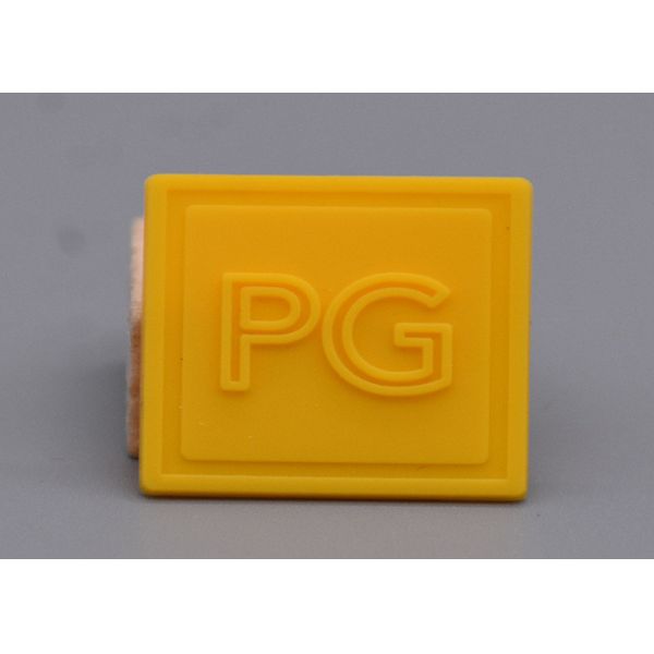 Buy High Resistance Silicone Stamp Screen Printed Patches With Raised Logo at wholesale prices