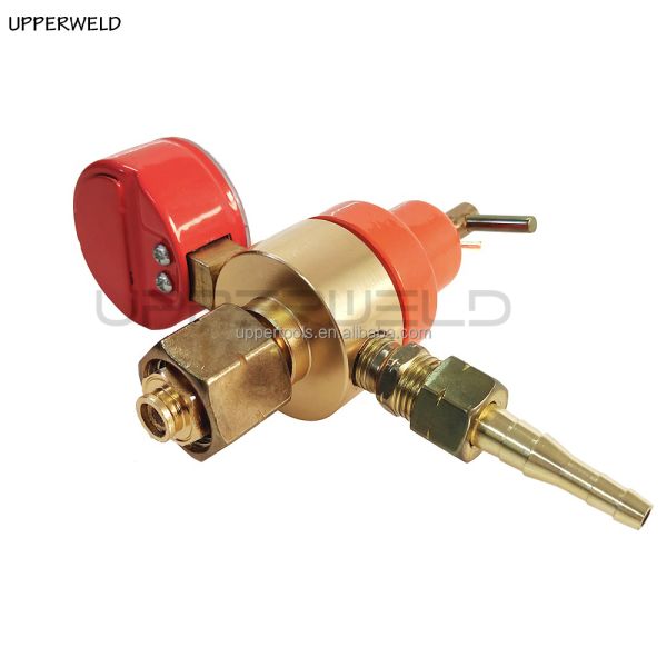 Red High Low Pressure MIG Welding Gas Regulator with Russian Type Pressure Regulator