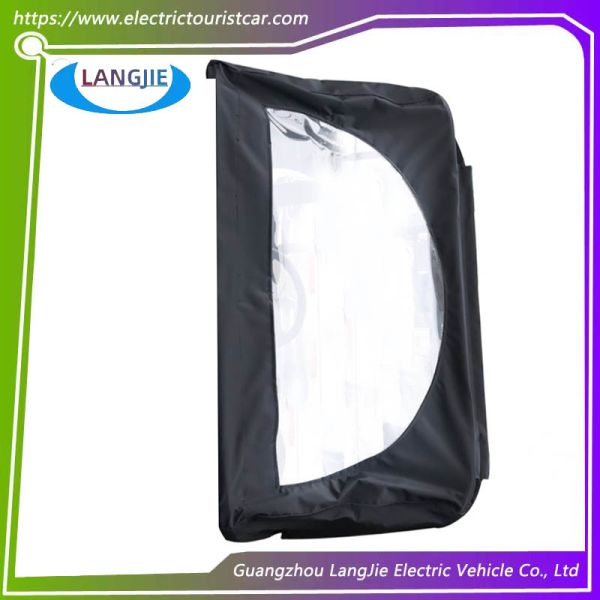 EZGO Four Wheel Golf Cart Black PVC Rain Cover Foldable