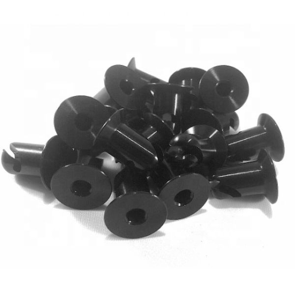 Universal Year Standard OE NO. 7/16" Aluminum Dzus Button Flush Allen Head Quarter Turn Fasteners .500 Black Fast and Secure Installation