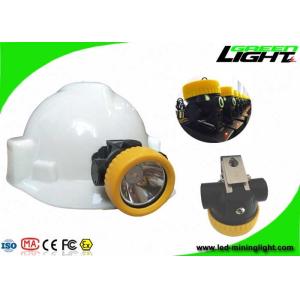 IP68 Waterproof Led Mining Cap Lamp , Hard Hat Led Lights ABS Material 2.2Ah