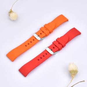 ROHS Quick Release 20mm Silicone Rubber Smart Watch Strap