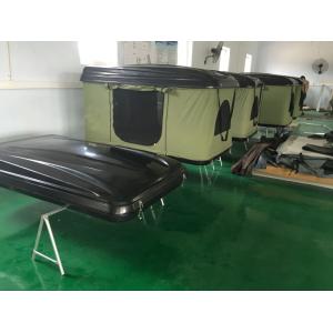 Fiberglass Hard Shell Pop Up Tent , Truck Bed Hard Top Tent With Sponge Mat