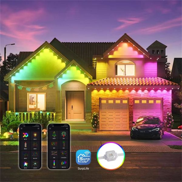 Buy Outdoor Christmas Decoration 160 Led RGBW SMD5050 Eave Lights with Remote Control at wholesale prices