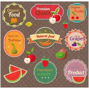 Customized Packaging Food Fruit Vegetable Label Waterproof Adhesive