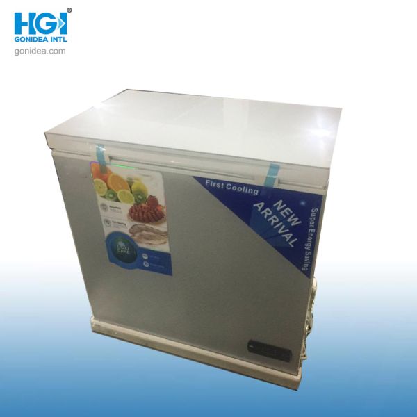 Buy White Aluminum Inside Manual Defrost Deep Chest Freezer Energy Saving at wholesale prices