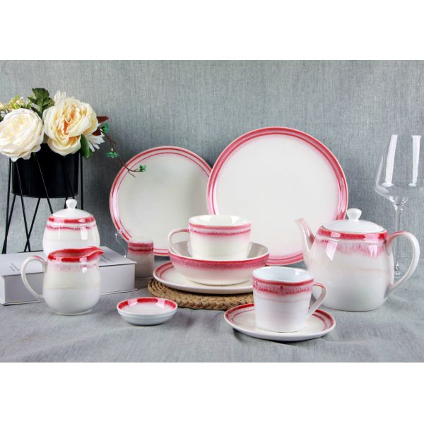 Customized Ceramic Sugar Jar , 300ml Tea Coffee Sugar Canisters For Coffee Drinking