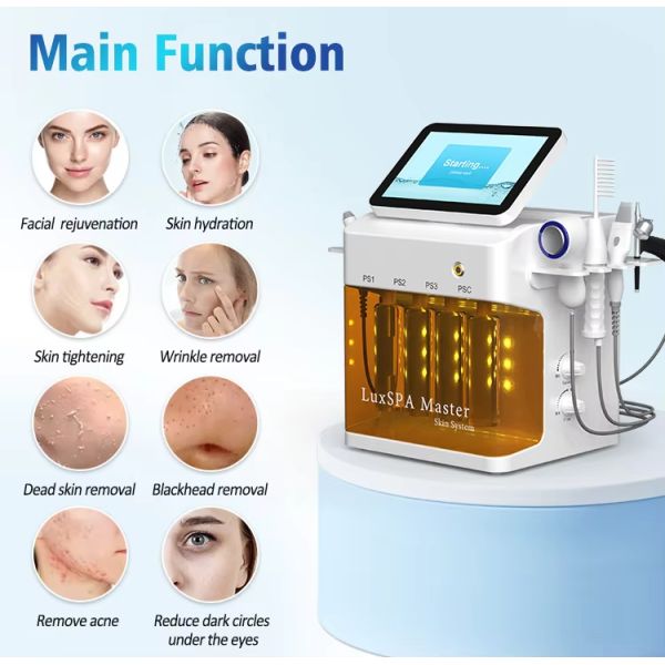 9 In 1 High Frequency Diamond Dermabrasion Facial Deep Cleaning Machine