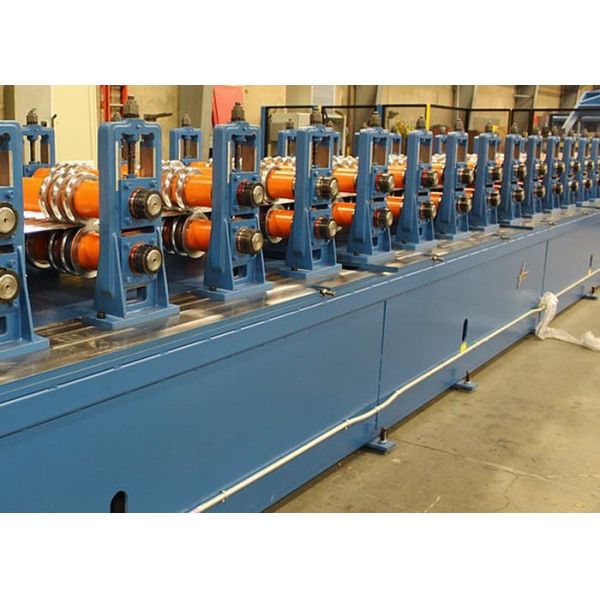 Buy 20 Stations Steel Silo Roll Forming Machine Wire Electrode Cutting Punching at wholesale prices