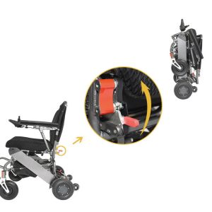 Brush Motor 150Wx2 Portable Foldable Electric Wheelchair