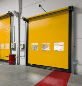 304 Stainless Steel Thermal Insulated Speed Rapid Roll Up PVC Shutter Door