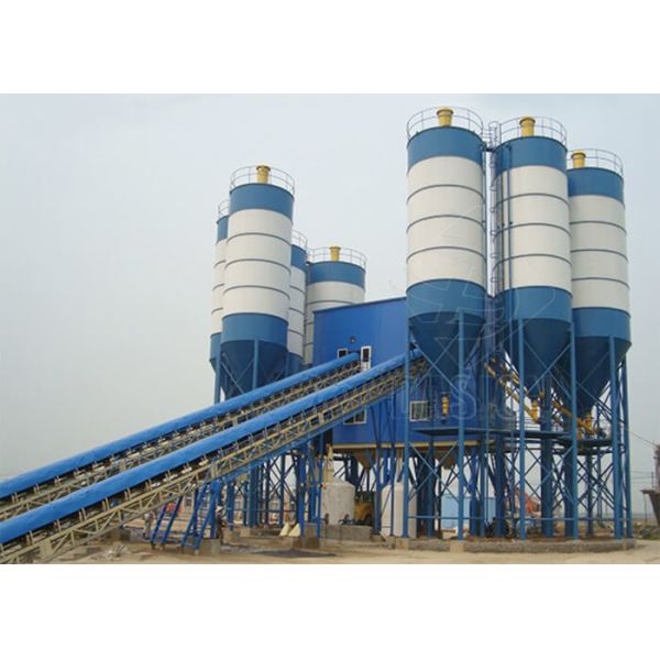 Buy Big Capacity Stationary Concrete Plant / Wet Mix Concrete Plant High Performance at wholesale prices