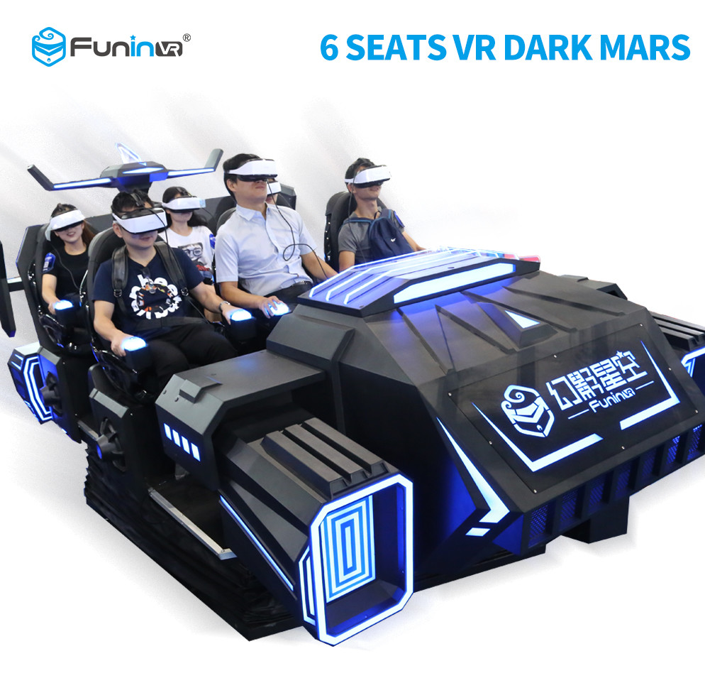 Attractive 6 Seats VR Cinema Theater 6 Seats 9D VR Simulator Dark Mars